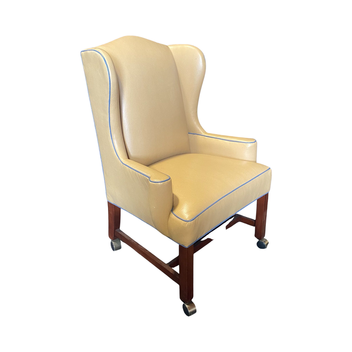 Back Chair Reupholstering A Chair With Cording Wingback Chair