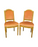 Pair of Antique French Louis XVI Side Chairs or Dining Chairs | Painted & Gilt Accent Chairs
