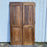 Set of 6 French Antique Walnut Doors (3 Pairs) with Original Keys in the Shape of Numbers 1, 2 and 3