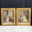Matching Pair of late 18th Century Desnoyer Artwork: French Color Engravings Framed in Period Gold Leaf Frames