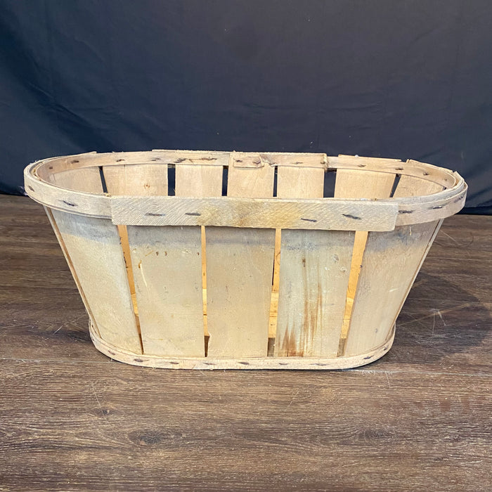 Wooden Fruit Basket with Top from France Marque Depose Skikda