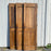 Set of 6 French Antique Walnut Doors (3 Pairs) with Original Keys in the Shape of Numbers 1, 2 and 3