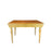 Swedish Gustavian Style Pine Extension Dining Table with Two Leaves and Carved Fluted Apron