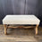 19th Century French Os de Mouton Bench with Original Gilt Accents