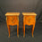 French Louis XV Pair Marble Top Nightstands or Side Tables Mid 20th Century