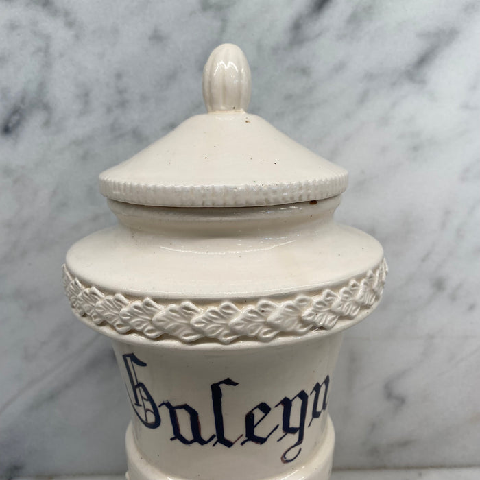 Antique Italian Apothecary Jar Venetian Porcelain Urn Large