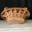 Large French Natural Carved Wood Centerpiece Cornucopia Fruit Bowl from the South of France