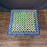 Early Mosaic Bistro Side Table with 19th Century Tiles Indoor or Outdoor for Garden