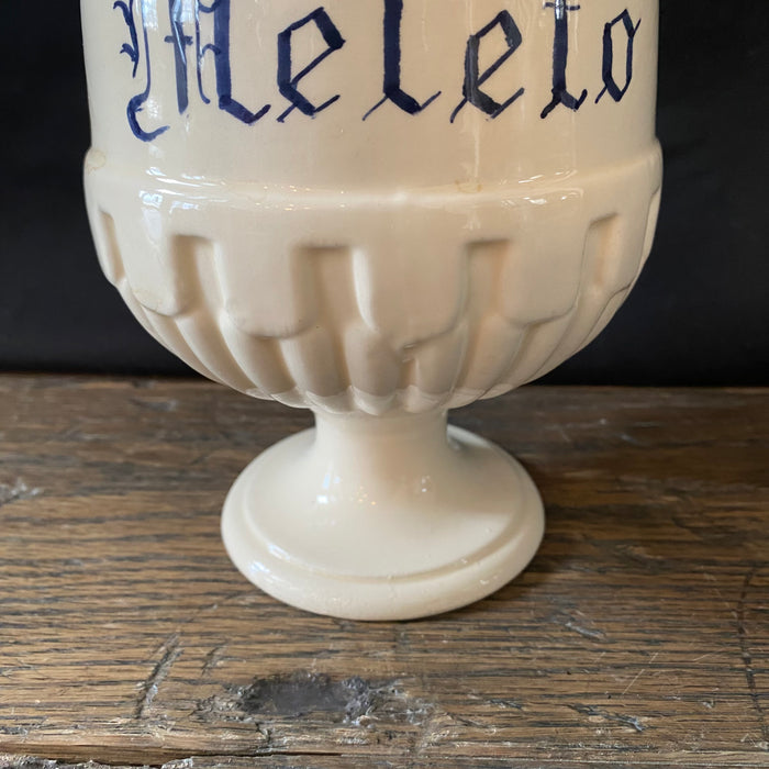 Antique Italian Apothecary Jar Venetian Meleto Porcelain Urn Large