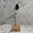 Antique French Purple Porcelain Flower Botanical Sculpture on Custom Display Stand
