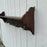 Antique Hand Carved 19th Century Walnut Hat and Coat Rack and Wall Shelf or Bookshelf with Hooks