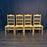 Set of Four Swedish Gustavian Style Country Spindle Back Dining Chairs with Rush Seats