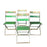 Antique French Folding Cafe' Bistro Chairs in Metal and Wood: Set of Four