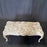 Midcentury Louis XV Style Coffee Table with Stunning Carved Marble Top
