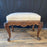 French Louis XV Walnut Bench or Ottoman with Exquisite Carving