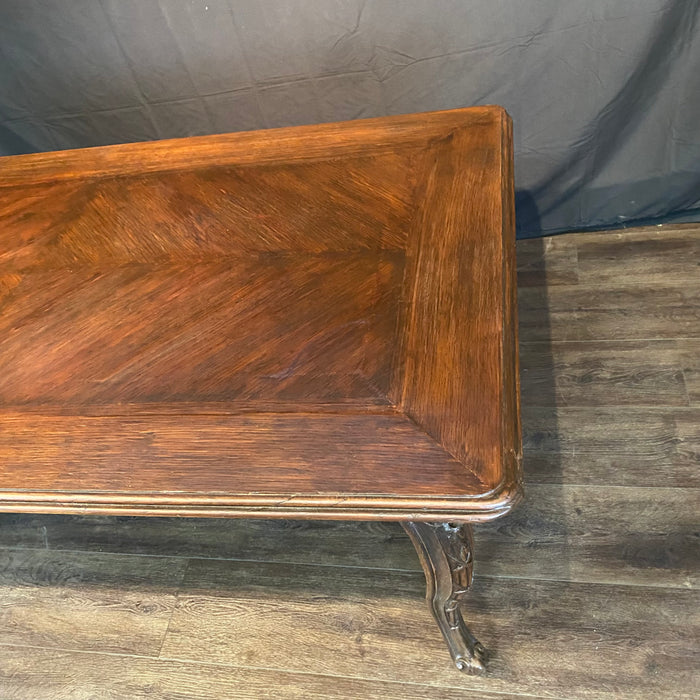 French Louis XV Dining Table with Museum Quality Carving