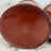 Set of Five French Reddish Brown Enamel Kitchen Canisters with Original Lids
