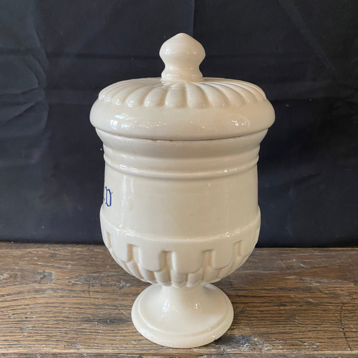 Antique Italian Apothecary Jar Venetian Aneto Porcelain Urn Large
