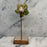 Antique French Purple Porcelain Violet Flower Botanical Sculpture on Custom Display Stand