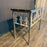 Antique French Wrought Iron Console Table with Marble Top | Balcony Railing Console Medium Size