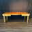 Swedish Gustavian Style Pine Extension Dining Table with Two Leaves and Carved Fluted Apron