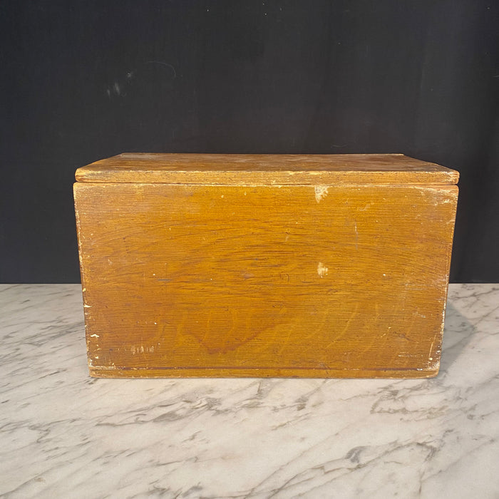 Antique French Tea Box Faux Painted The Noir Large Decorative Box