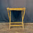 Pair of Midcentury Tortoiseshell Bamboo Folding Chairs with Bamboo and Rattan Tray Table