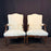 Pair of Early 19th Century French Louis XV Carved Walnut Fauteuil Armchairs with New Neutral Upholstery