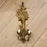 Pair of French Carved Giltwood Two-Light Wall Sconces with Diamond-Carved Urn Motifs
