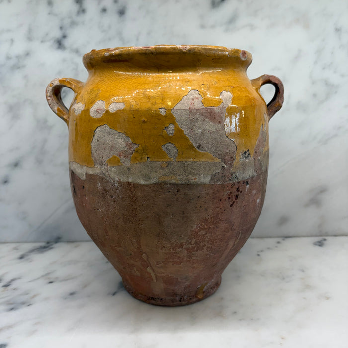 French Yellow Confit Pot #8674
