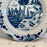 Early Antique Dutch Delft Blue and White Landscape Plate or Platter