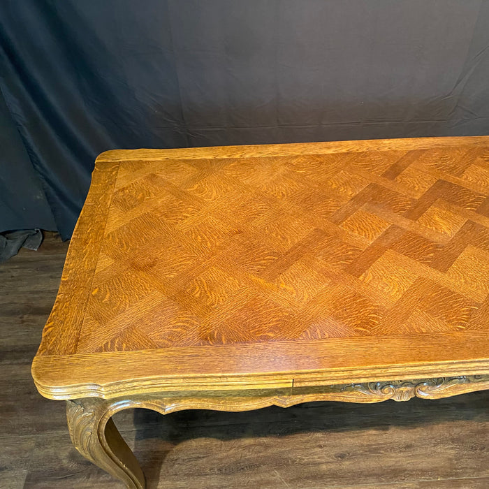 French Louis XV Dining Table with Two Leaves