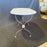 French Oval Marble Top Cafe Table