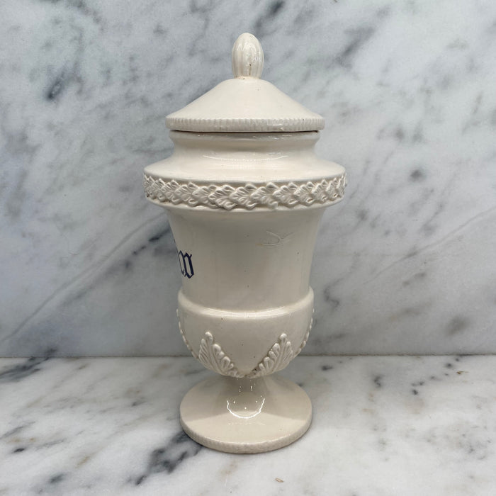 Antique Italian Apothecary Jar Venetian Porcelain Urn Large