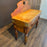 French Butcher’s Block Table With Bull’s Head Mount - Kitchen Island or Accent Table or Console