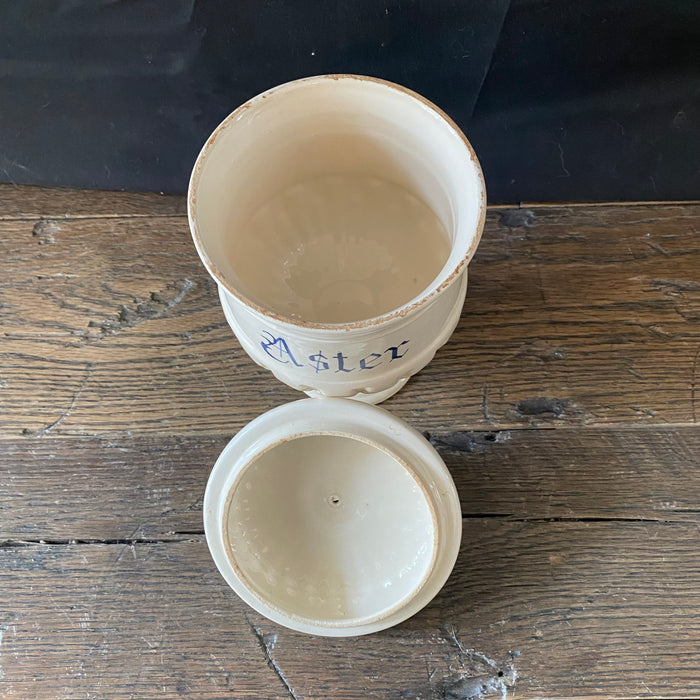 Antique Italian Apothecary Jar Venetian Aster Porcelain Urn Large