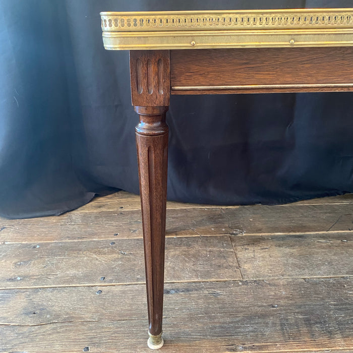 French Louis XVI Marble Top Coffee Table or Cocktail Table