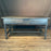Antique French Louis XVI Desk, Console, Desk, Sofa Table, Kitchen Island or Dining Table Painted Ebony