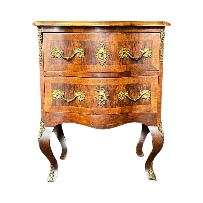 French Louis XV Petite Chest in Walnut 19th Century