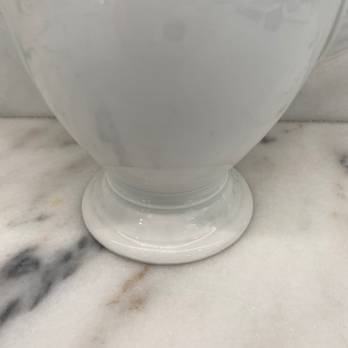 Antique French Porcelain Coffee Pot or Tea Pot with Swan Neck