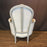 Pair of Antique French Louis XV Painted Bergère Armchairs