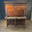 18th Century Spanish Baroque Walnut Bargueno or Vargueno Fall-Front Writing Desk Cabinet Spanish Cabinet "Bargueño" or Vargueno on Stand, Original Wrought Iron and Keys
