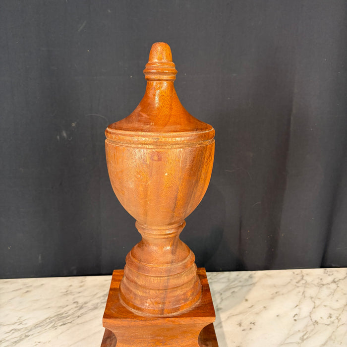 Large Architectural Wood Turned Finial