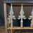 Antique French Wrought Iron Console Table with Marble Top | Balcony Railing Console