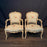 Antique French Pair of Painted Louis XV Armchairs or Fauteuils