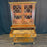Early 19th Century English Regency Faux Rosewood Secretary Bookcase with Writing Drawer