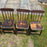 Set of Six 19th Century Plank Seat Grange Chairs from Maine