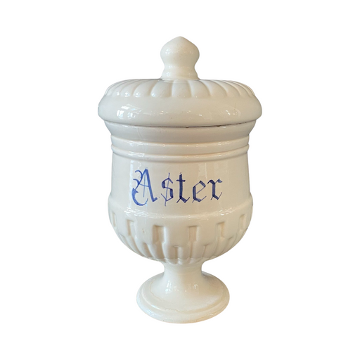 Antique Italian Apothecary Jar Venetian Aster Porcelain Urn Large