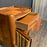 French Louis XV Side Table, Accent Table or Nightstand with Faux Book Cabinet and Gallery Top