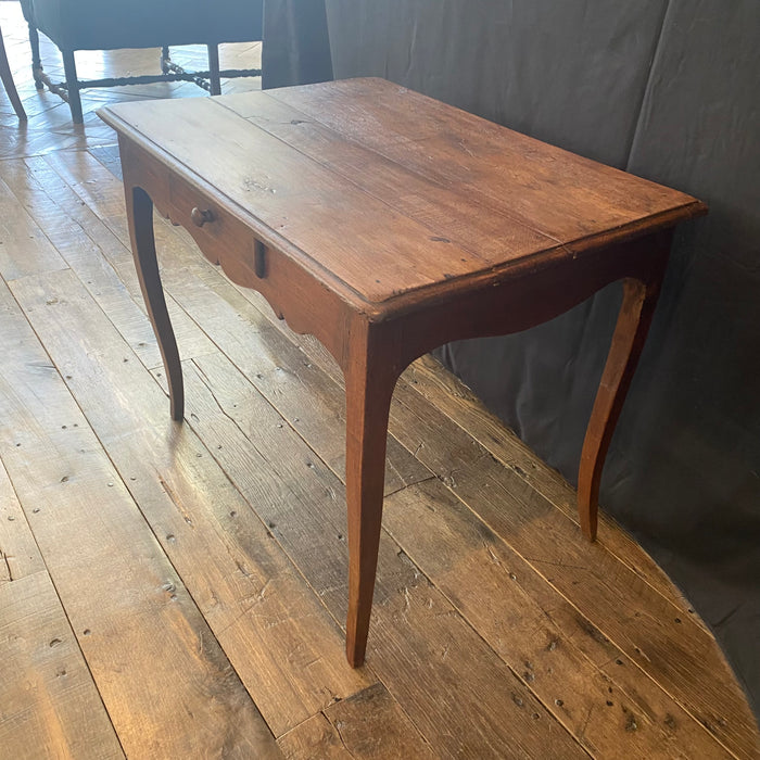 French Louis XV Walnut Side Table, Desk or Writing Table 19th Century